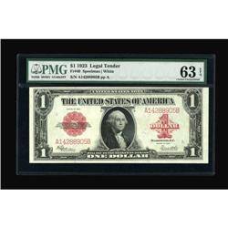 Fr. 40 $1 1923 Legal Tender PMG Choice
