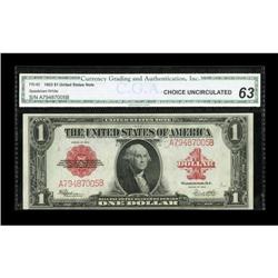 Fr. 40 $1 1923 Legal Tender CGA Choice