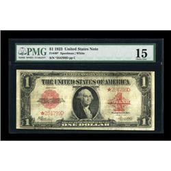 Fr. 40 $1 1923 Legal Tender Star Note PMG Choice