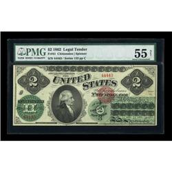Fr. 41 $2 1862 Legal Tender PMG About