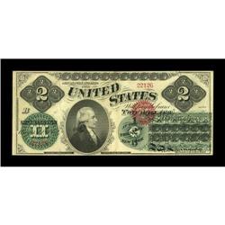 Fr. 41 $2 1862 Legal Tender Extremely Fine.