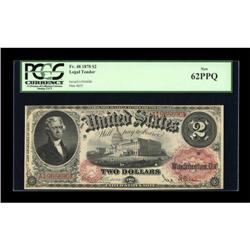 Fr. 48 $2 1878 Legal Tender PCGS New 62PPQ.