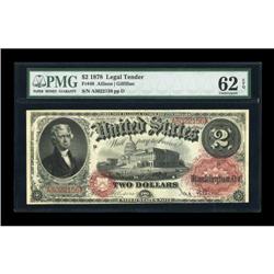 Fr. 48 $2 1878 Legal Tender PMG Uncirculated 62