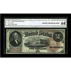 Fr. 51 $2 1880 Legal Tender CGA Choice
