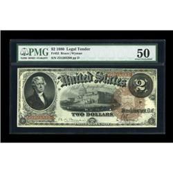 Fr. 52 $2 1880 Legal Tender PMG About