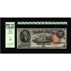 Fr. 53 $2 1880 Legal Tender PCGS Fine 15.