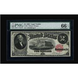 Fr. 56 $2 1880 Legal Tender PMG Gem Uncirculated