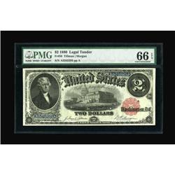Fr. 56 $2 1880 Legal Tender PMG Gem Uncirculated