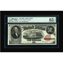 Fr. 56 $2 1880 Legal Tender PMG Choice