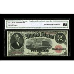Fr. 57 $2 1917 Legal Tender CGA Gem Uncirculated