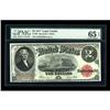 Image 1 : Fr. 60 $2 1917 Legal Tender PMG Gem Uncirculated