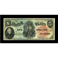 Fr. 64 $5 1869 Legal Tender Fine-Very Fine.