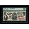 Image 1 : Fr. 68 $5 1875 Legal Tender PMG Choice