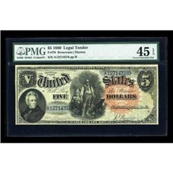Fr. 76 $5 1880 Legal Tender PMG Extremely Fine