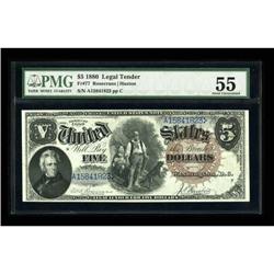 Fr. 77 $5 1880 Legal Tender PMG About