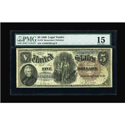 Fr. 78 $5 1880 Legal Tender PMG Choice Fine 15.