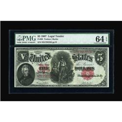 Fr. 88 $5 1907 Legal Tender PMG Choice