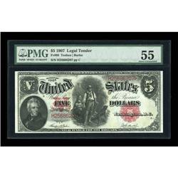 Fr. 88 $5 1907 Legal Tender PMG About