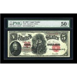 Fr. 91 $5 1907 Legal Tender PMG About