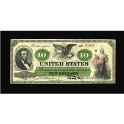 Fr. 93 $10 1862 Legal Tender Very Fine-Extremely