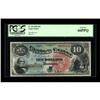 Image 1 : Fr. 96 $10 1869 Legal Tender PCGS Gem New 66PPQ.