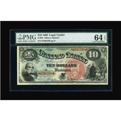 Fr. 96 $10 1869 Legal Tender PMG Choice