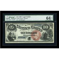 Fr. 103 $10 1880 Legal Tender PMG Choice