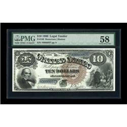 Fr. 108 $10 1880 Legal Tender PMG Choice About