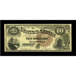 Fr. 108 $10 1880 Legal Tender Fine.