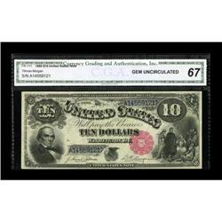 Fr. 111 $10 1880 Legal Tender CGA Gem