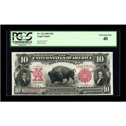 Fr. 114 $10 1901 Legal Tender PCGS Extremely