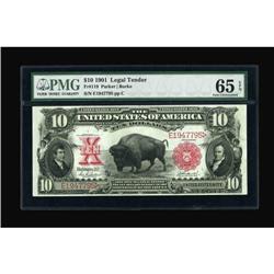 Fr. 119 $10 1901 Legal Tender PMG Gem