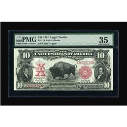 Fr. 119 $10 1901 Legal Tender PMG Choice Very