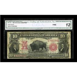 Fr. 119 $10 1901 Legal Tender CGA Fine 12.