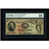 Image 1 : Fr. 127 $20 1869 Legal Tender PMG Very Good 10.