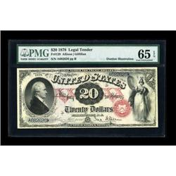 Fr. 129 $20 1878 Legal Tender PMG Gem