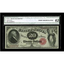 Fr. 146 $20 1880 Legal Tender CGA Crisp