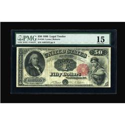 Fr. 164 $50 1880 Legal Tender PMG Choice Fine