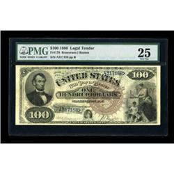 Fr. 178 $100 1880 Legal Tender PMG Very Fine 25.