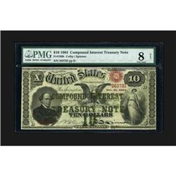 Fr. 190b $10 1864 Compound Interest Treasury