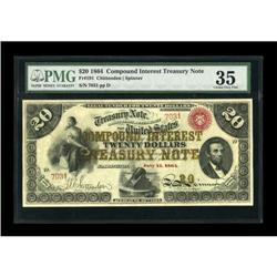 Fr. 191 $20 1864 Compound Interest Treasury Note