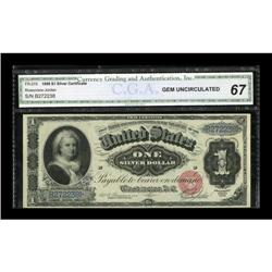 Fr. 215 $1 1886 Silver Certificate CGA Gem