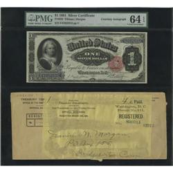 Fr. 223 $1 1891 Silver Certificate PMG Choice