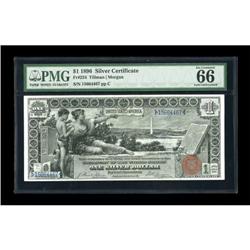 Fr. 224 $1 1896 Silver Certificate PMG Gem