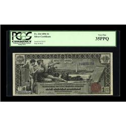 Fr. 224 $1 1896 Silver Certificate PCGS Very