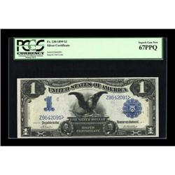 Fr. 230 $1 1899 Silver Certificate PCGS Superb