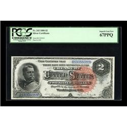 Fr. 242 $2 1886 Silver Certificate PCGS Superb