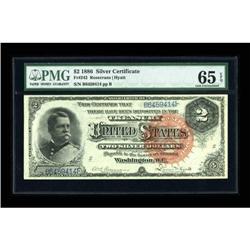 Fr. 242 $2 1886 Silver Certificate PMG Gem