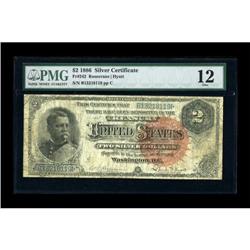 Fr. 242 $2 1886 Silver Certificate PMG Fine 12.