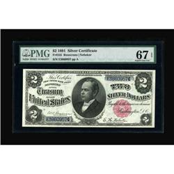 Fr. 245 $2 1891 Silver Certificate PMG Superb